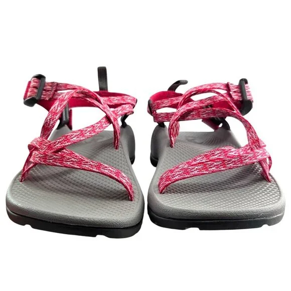 Chaco ZX/1 EcoTread Pink Strappy Hiking Outdoor Sandals Girl's Size 6 - Picture 8 of 11